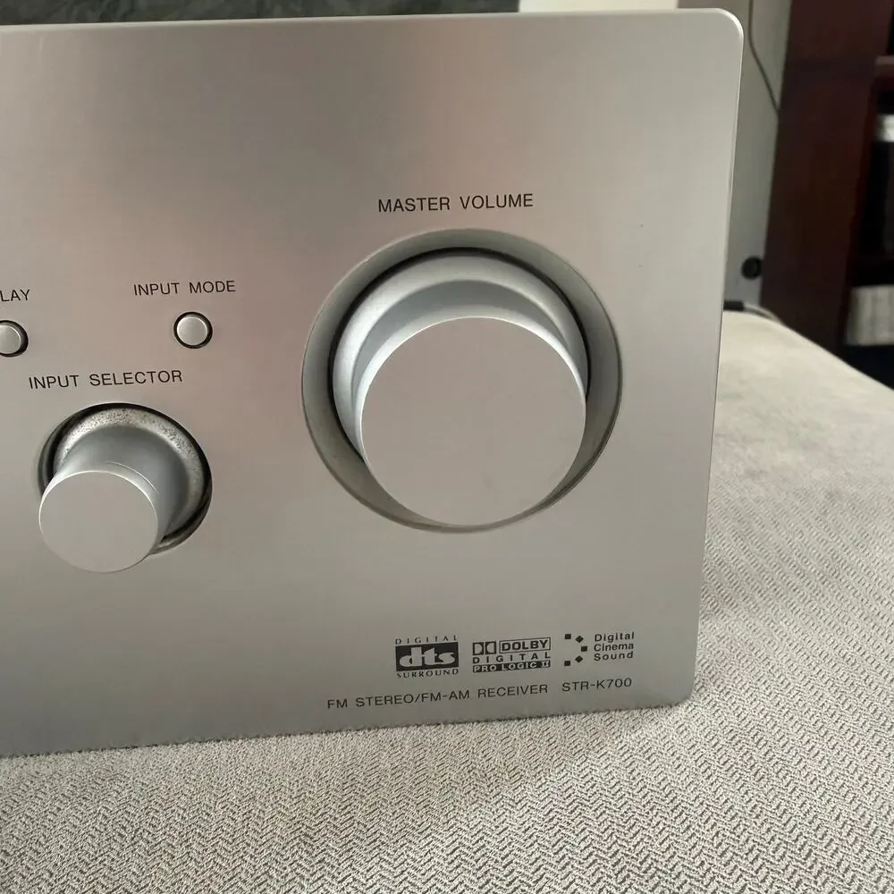 Sony STR-K700 5.1 Channel Home Theater AV Receiver Silver Tested Working